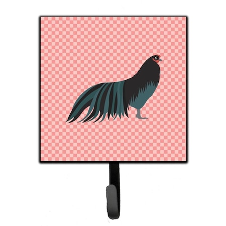 Carolines Treasures Sumatra Chicken Pink Check Leash or Key Holder BB7833SH4